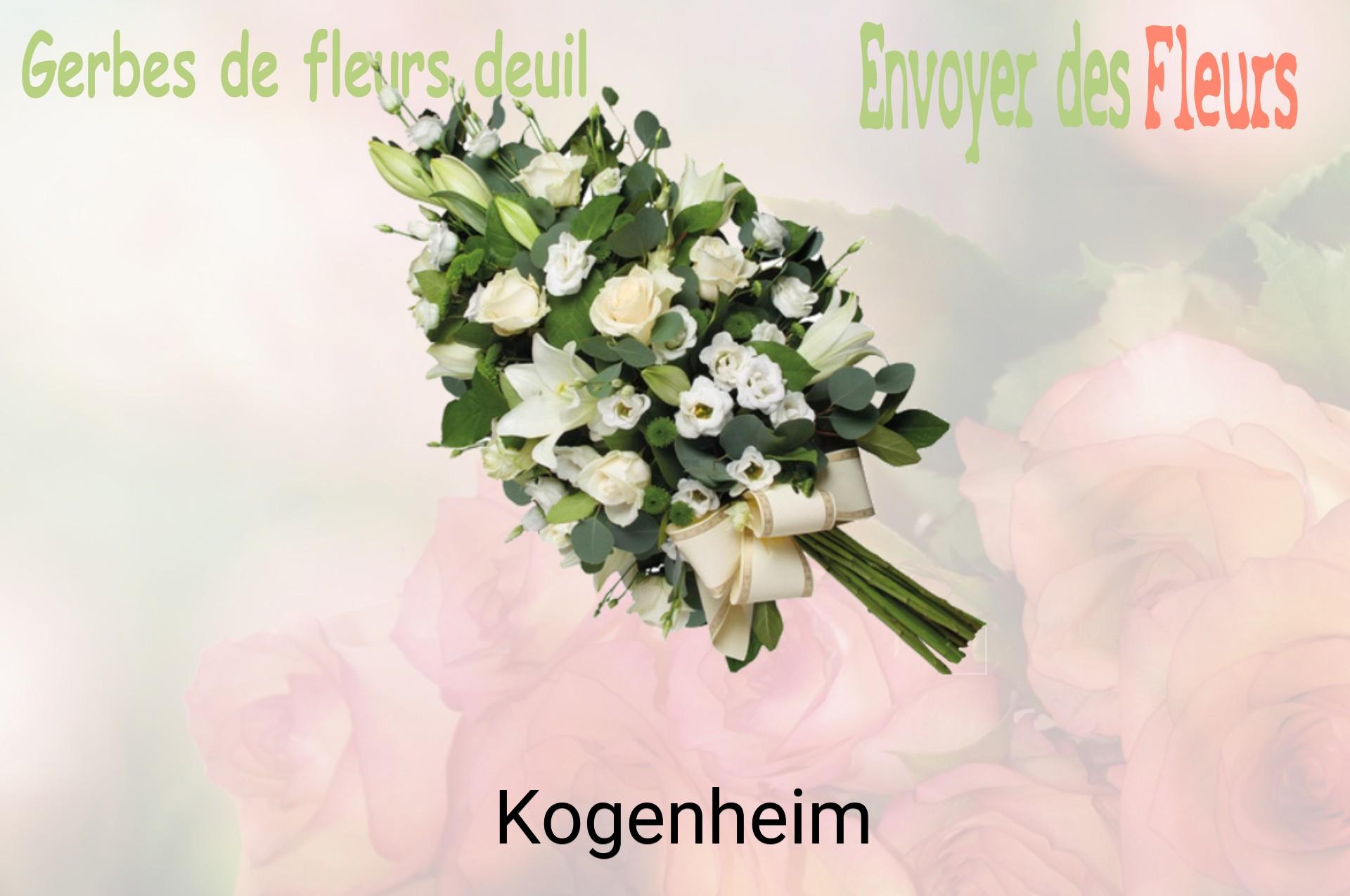 Gerbe de fleurs de deuil livrée à Kogenheim